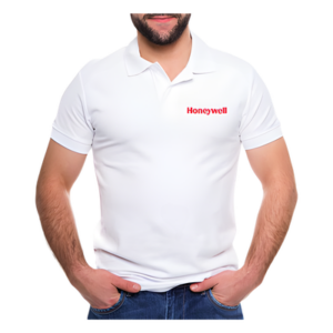 HONEYWELL PLAHOWXL – Playera polo / Algodón / Color blanco / Talla XL / Mangas cortas / Logotipo Honeywell bordado