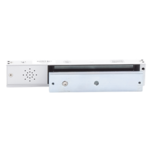 ACCESSPRO MAG600BZ – Chapa Magnética Electromagnética / 280 kg (600 lb) / Alarma Buzzer con Temporizador 5-30 s / Voltaje Dual 12/24 VDC / LED Estado / Libre Magnetismo Residual