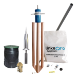 APLICACIONES TECNOLOGICAS AT-1515-KIT – Kit Pararrayo PDC / Avance de Cebado 15 μs / Protección 70 m (229.7 ft) / Electrodo 200 A / Montaje en Torre