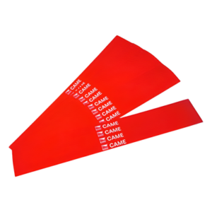 CAME 001-G02809 – Bandas Reflectantes para Mástil / 20 Piezas / Alta Visibilidad Roja / Resistente a Intemperie y UV / Diseño Universal