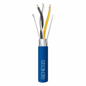 GENESIS 3324-2106 – Cable de Comunicación / 3 x 22 AWG / 305 m (1000 ft) / Blindado / Plenum / EIA-485 / Azul