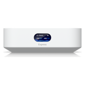 UBIQUITI UX – Cloud Gateway Compacto / WiFi 6 / Cobertura 140 m² (1500 ft²) / 50 Dispositivos / 2.4 Gbps / 2 Puertos GbE