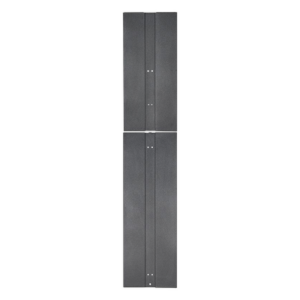 PANDUIT PE2VEP – Tapa Final de Fila / 83.9 in (2131 mm) / 1.6 in (41 mm) / Acero / 45 UR / Negro