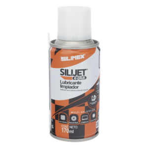 SILIMEX SILIJET-E-PLUS – Limpiador Lubricante Dieléctrico / Fórmula de Silicona / 170 ml / Tubo Extensor / Protección hasta 50 °C