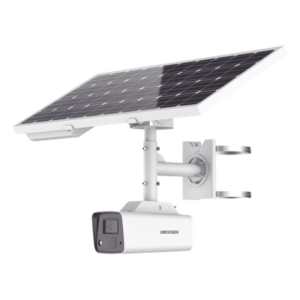 HIKVISION DS-2XS2T47G1-LDH/4G/C18S40 – Cámara Bala IP / 4 Megapixel / ColorVu 0.0005 Lux / Luz Blanca 30 m (98.4 ft) / 4G LTE / Panel Solar con Batería 23.2Ah / IP67
