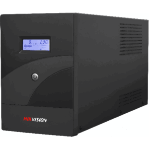 HIKVISION DS-UPS3000-R/X – UPS de 3000 VA / 1800 W / 6 Tomas NEMA 5-15R / Entrada 85-150 VCA / Pantalla LCD / USB / Batería 12V 9Ah