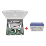 EPCOM POWERLINE PS12DC4PBK/K – Fuente de Alimentación con Batería de Respaldo / 4 Salidas 1.25 A / Salida Ajustable 11-15 VCC 5 A / Entrada Universal 96-264 VCA / Batería AGM 12 V 7 Ah