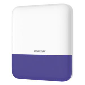 HIKVISION DS-PS1-E-WB/B – Sirena Inalámbrica con Estrobo / Exterior IP65 / 110 dB / Batería 3 Años / AES-128 / 433 MHz