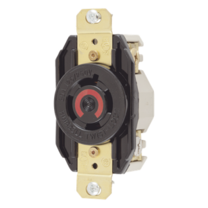 HUBBELL HUB-HBL-2410 – Receptáculo Industrial con Bloqueo de Media Vuelta / 20 A / 125/250 V CA / 3 Polos 4 Hilos / NEMA L14-20R / IP20