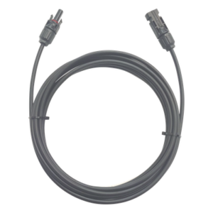 EPCOM POWERLINE CFMC41MBLK – Cable Fotovoltaico / 1 m (3.28 ft) / 10 AWG (6 mm²) / Negro / Terminales MC4 Macho y Hembra / -40°C a 90°C / 1000/2000 V