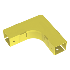 PANDUIT FRA2X2LYL – Accesorio de Ángulo Recto Horizontal / 90° / Para Canaleta 2x2 / Radio de Curvatura 50.8 mm / ABS 94V-0 / Color Amarillo