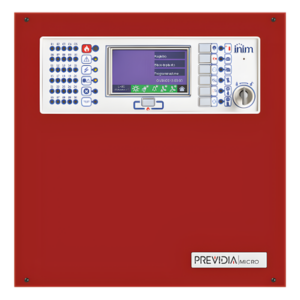 INIM ELECTRONICS PREVIDIA-MSR – Central de Detección de Incendio / 4 a 36 Zonas / Gestión Gas 4-20 mA / Extinción EN 12094-1 / Pantalla Táctil 4.3" / Cloud Fire / 15.7 ft (4.3") Display