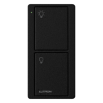 LUTRON ELECTRONICS PJ22BTMNL01 – Control Remoto Inalámbrico de 2 Botones / Alcance 18 m (59.1 ft) / Batería CR2032 10 Años / Sin Cableado