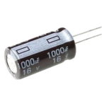 SYSCOM CE1000/16V – Capacitor Electrolítico de Aluminio / 1000 µF / 16 Vcc / Radial / 105 °C / 10 x 15 mm