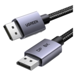 UGREEN 25906 – Cable DisplayPort 1.4 / 8K@60Hz / 32.4 Gbps / Blindaje Múltiple / Nylon Trenzado / Aluminio / 3 m (9.84 ft)