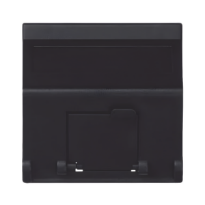 SIMON SM-1-KEYA-N – Placa de Voz y Datos Inclinada / 1 Puerto Keystone RJ45 / Guardapolvo Integrado / IP20 / 45x45 mm