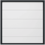 ACCESSPRO SEC-DOOR20-21 – Sección para Puerta de Garage / Panel Lisa / Línea Central / 21" / Estilo Americano / Acero Galvanizado / Aislamiento Térmico y Acústico