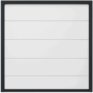 ACCESSPRO SEC-DOOR20-21 – Sección para Puerta de Garage / Panel Lisa / Línea Central / 21" / Estilo Americano / Acero Galvanizado / Aislamiento Térmico y Acústico