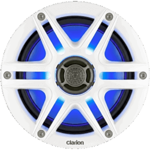JL AUDIO 10-03046-00 – Altavoces náuticos Clarion® CMS Coaxial 6.5" / 30 W RMS / 4 ohm / 87 dB / 55 Hz-20 kHz / LED RGB / Montaje 5.00"-5.25"