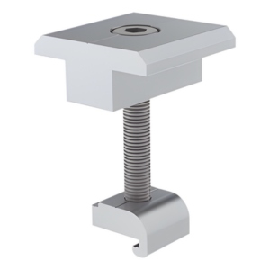 EPCOM POWERLINE EPL-MCG2-35R – Sujetador Intermedio para Panel Solar / 35 mm / Aluminio Anodizado y Acero Inoxidable / Compatible Riel 3 y 7 / Torque 11 N·m