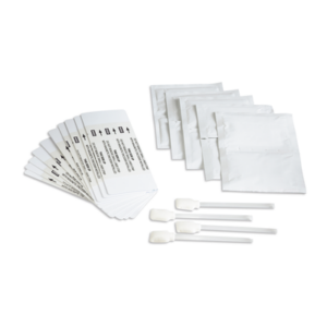 HID 062150 – Kit de Limpieza / 4 Hisopos Cabezales / 10 Paños Gasa / 10 Tarjetas / Compatible INK1000