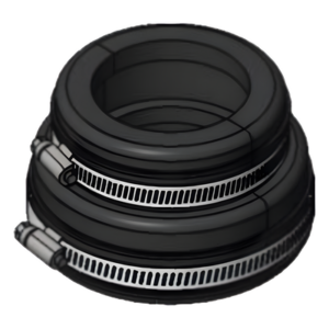 SYSCOM TOWERS STBAI4 – Bota de Caucho para Placa Pasamuro / 4" (101.6 mm) / EPDM Resistente a Intemperie / Diseño Universal / Sin Inserto
