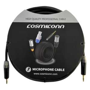 COSMICONN CMC220AS-TP-TP-5-BG1 – Cable de Audio Estéreo / 3.5mm a 3.5mm / 5m (16.4 pies) / Conectores MTP3C-BG / Nylon Trenzado
