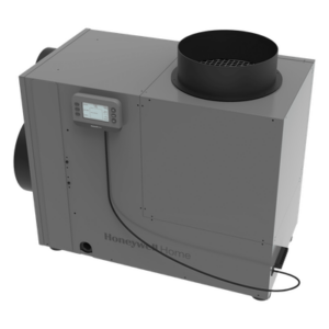HONEYWELL HOME RESIDEO DHM090R4000/U – Deshumidificador de Casa Completa / 90 Pints por Día / Ventilación Integrada / Salida Tri-Direccional / Filtro MERV 8 / Sensores de Fuga