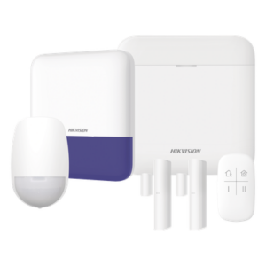 HIKVISION AXPRO-KIT-GSM – Kit de Alarma Inalámbrico / 48 Zonas / GSM 3G/4G Dual SIM / Wi-Fi 2.4 GHz / PIR 15 m (49.2 ft) / Sirena Exterior / Batería de Respaldo 12 h