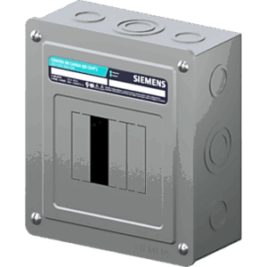 SIEMENS D4L2125S – Centro de Carga Monofásico / 4 Polos / 125 A / 120/240 VCA / NEMA 1 / 10 kA / Sobreponer