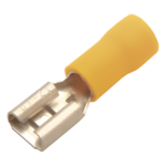 EPCOM POWERLINE AE55096 – Terminal Hembra Aislada / 0.250 pulgadas / Calibre 12 - 10 AWG / Push-On / Paquete 25 piezas