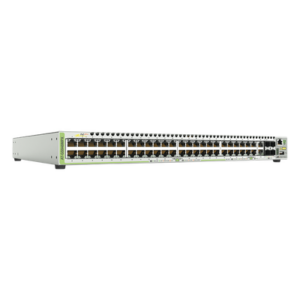 ALLIED TELESIS AT-GS948MPX-10 – Switch PoE+ Stackeable Capa 3, 48 puertos 10/100/1000 Mbps + 2 puertos SFP Combo + 2 puertos SFP+ 10 G Stacking, 370 W