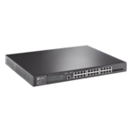 TP-LINK TL-SG3428MP – Switch PoE+ L2+ / 24 Puertos Gigabit / 4 Puertos SFP 1G / Presupuesto PoE 384W / Rendimiento 56 Gbps / Montaje en Rack