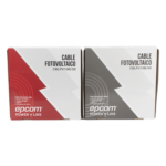 EPCOM POWERLINE KIT2CBLPV10RB/50 – Cable Fotovoltaico / 6 mm² (10 AWG) / 1000/2000 V / 120°C / 50 m (164 ft) / Rojo y Negro / XLPE Resistente a UV