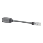 PANDUIT BKA6ASD8INBL – Adaptador de seguridad anti-desconexión / Cat 6A UTP / CM / 20.3 cm (8 pies) / Jack a Plug
