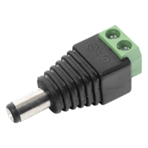 EPCOM POWERLINE JR-52 – Adaptador de Alimentación DC / Conector Jack Macho 3.5 mm / Terminales de Tornillo / 12 Vcc Polarizado / Para CCTV