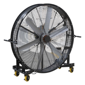 PRECISION PST-E02-002 – Ventilador Industrial Móvil / 6 Aspas / 1.5 m (4.9 ft) / 127 Vca / 954 m³/min / 60 dB / Giro 360°