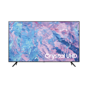 SAMSUNG ELECTRONICS UN43CU7010FXZX – Smart TV 43" UHD 4K (3840x2160p) / 3 Entradas de Video HDMI / 2 Bocinas de 10 W / Compatible VESA (200 X 200) / Compatible con Google y Alexa / WiFi (5 GHz) / eARC / Ideal para uso residencial