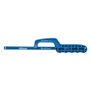 DONGCHENG D112502 – Mini Sierra de Mano / 12 Pulgadas / Marco ABS de Alta Resistencia / Tensión Manual Rápida / Incluye Hoja de Segueta