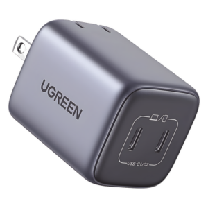 UGREEN 90572 – Cargador GaN II / 45W / 2 Puertos USB-C / Power Delivery 3.0 / Quick Charge 4.0 / 100-240V