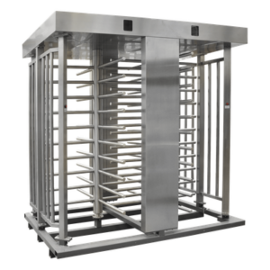ACCESSPRO XT-200 – Torniquete de Cuerpo Completo / Doble Acceso / Acero Inoxidable 304 / 30 Personas/min / Interior/Exterior / 4 Ejes de Seguridad / 2.31 x 1.46 x 2.2 m (7.58 x 4.79 x 7.22 ft) / 800 kg (1763.7 lb)