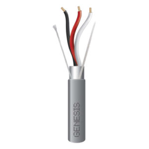 GENESIS 2229-1009/1000 – Cable de Control / 3 Conductores / 16 AWG / Blindado / Riser / 305 m (1000 pies) / CMR-CL3R-FPLR-FT4 / Gris / Aplicaciones de Seguridad y Automatización