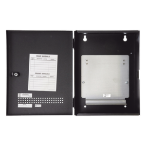 NOTIFIER BB-XP – Gabinete Metálico para Módulos de Control / Hasta 2 Módulos / Bisagras Izquierdas / Montaje en Pared / Acero con Pintura en Polvo
