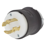 HUBBELL HUB-HBL-2721 – Clavija Industrial con Bloqueo de Media Vuelta / 30 A / 250 V CA / 3 Polos 4 Hilos / NEMA L15-30P / 2.75 x 2.33 in (7.0 x 5.9 cm)