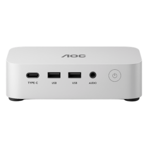 AOC A3AR5 – Mini PC / AMD Ryzen 5 7430U / 16 GB DDR4 / 512 GB SSD / Wi-Fi 6 / 2.5G Ethernet / 6× USB 3.0 / HDMI 2.0 + DisplayPort