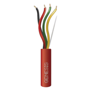 GENESIS 4514-1004 – Cable Plenum para Alarmas Contra Incendio / 4 Conductores 14 AWG / 305 m (1000 ft) / FPLP-CL3P / FT6 / Resistente al Fuego