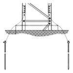 Trylon TRY-ST-GROUND3 – Sistema de Aterrizaje de 3 Piernas / Acero Galvanizado / Carga 5.000 kg / Secciones 13-21