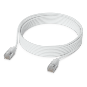 UBIQUITI UACC-CABLE-PATCH-EL-C6A-3M-W – Cable de Parcheo Cat6A / 10G / PoE+++ / Etherlighting / 3 m (9.8 ft) / RJ45 Blindado / Interior