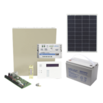 HONEYWELL HOME RESIDEO VISTA48SOLAR/6160RF – Kit Panel de Alarma Solar / 85W / 48 Zonas / Batería 100Ah / Teclado Alfanumérico con RF / Botón de Pánico