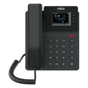FANVIL V60P – Teléfono IP Empresarial / 4 Líneas SIP / Pantalla LCD 2.4 Pulgadas Color / Conferencia 6 Vías / PoE 802.3af / Audio HD Opus